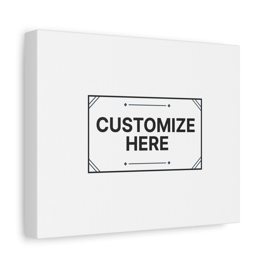 Personalized canvas example